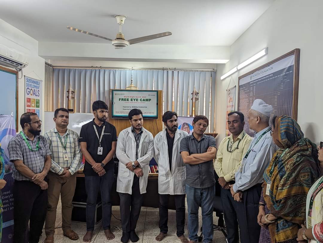 Eye Testing Camp by Vision Spring Bangladesh at MOMODa FOUNDATION