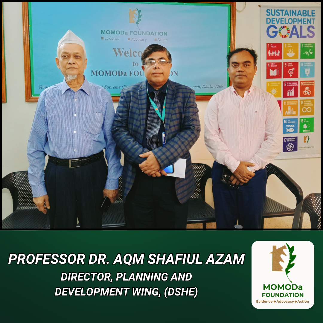 MOMODa FOUNDATION Welcomes Professor Dr. AQM Shafiul Azam