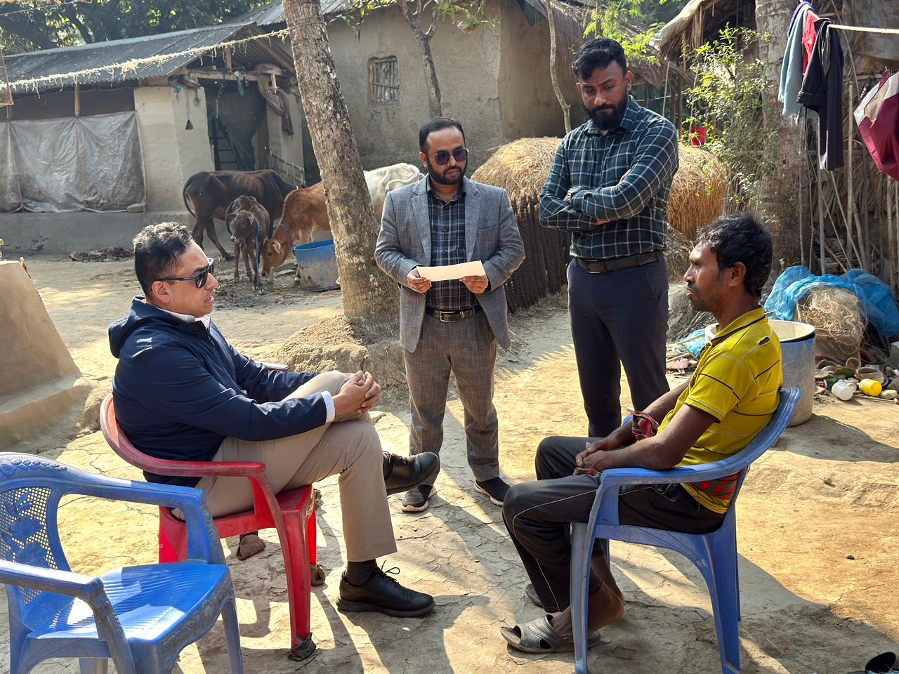 We are pleased to share that the Principal Investigator, Dr. Abu S. Shonchoy, Associate Professor, Florida International University, conducted a field visit to the CCIS project sites.
